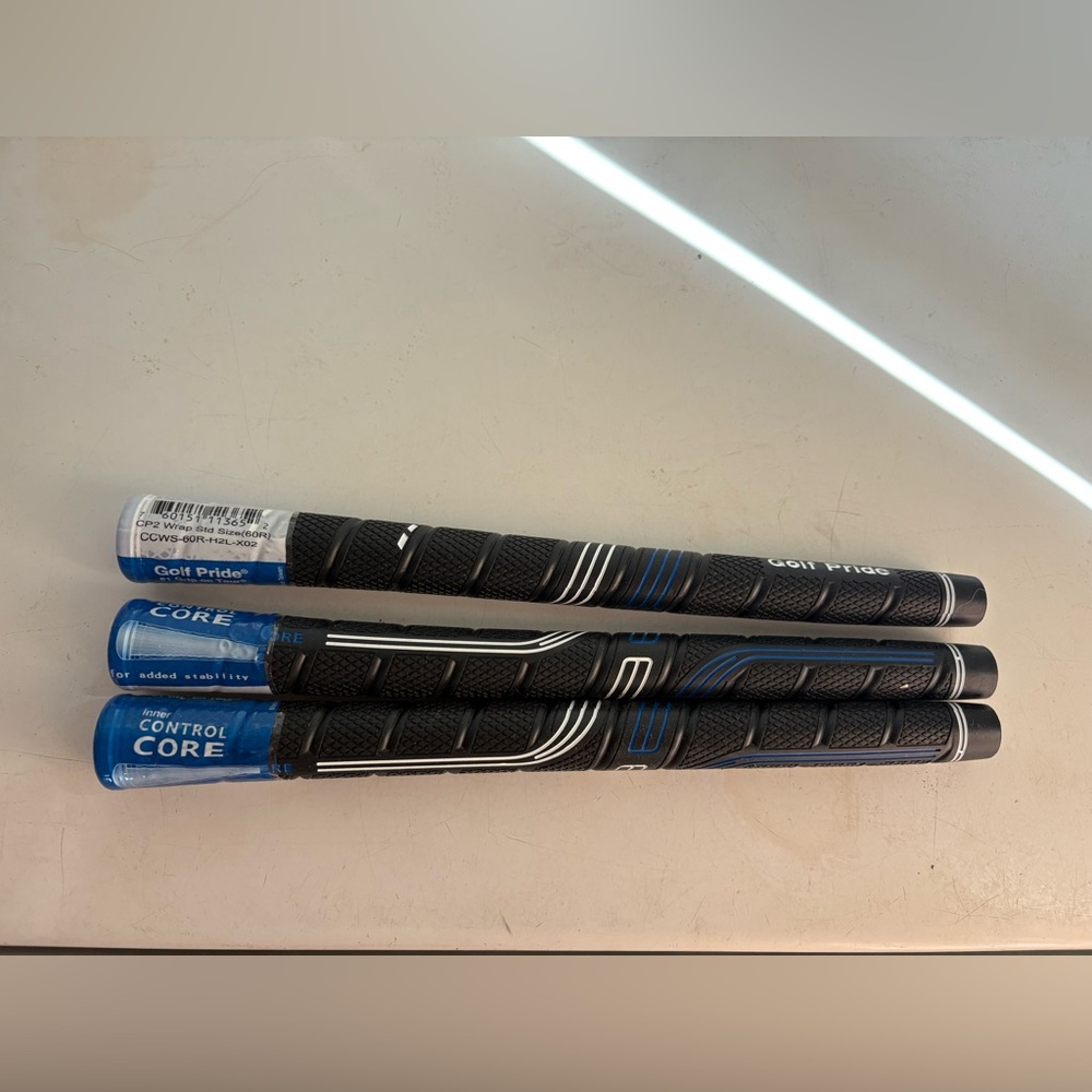 Golf Pride CP2 Medium Grip Golf Wrap CCWM-60R-H2L-X02, Blue, 3-pack